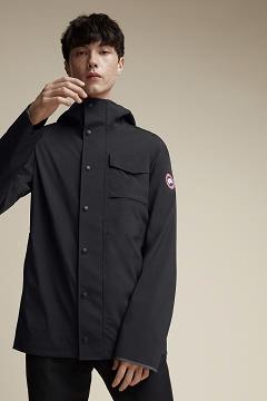 Chamarras Canada Goose Hombre Mexico - Nanaimo Chubasquero Negros YZ4576810